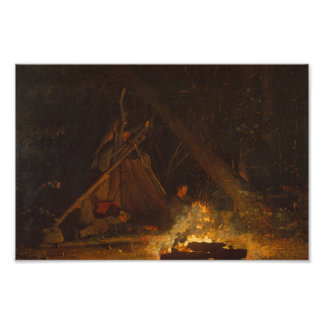 Camp Fire Winslow Homer Photo Print