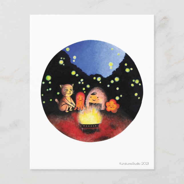 Camp fire with good friends (Front)