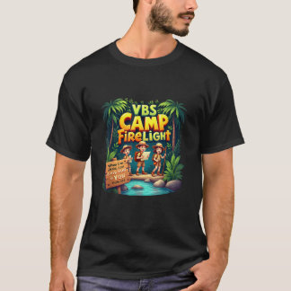 Camp Firelight Camp Vacation Bible School Firework T-Shirt