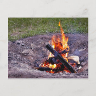 Camp Fires Postcard