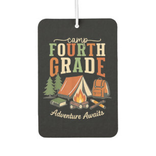 Camp Fourth Grade Adventure Awaits 4th Grade Car Air Freshener