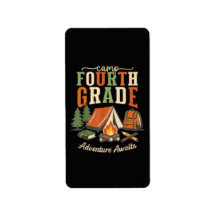 Camp Fourth Grade Adventure Awaits 4th Grade Label
