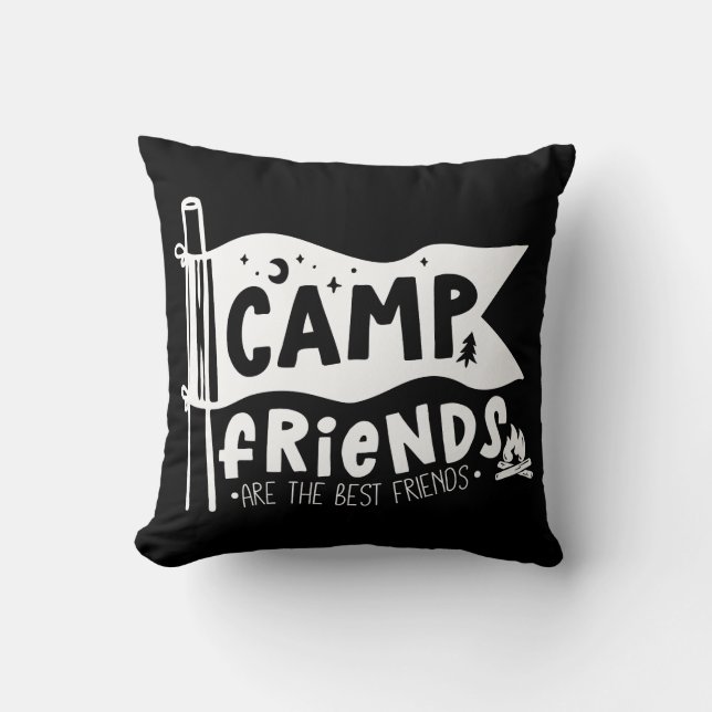 Camp Friends Are The Best Friends Cushion (Front)