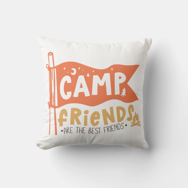 Camp Friends Are The Best Friends Cushion (Front)