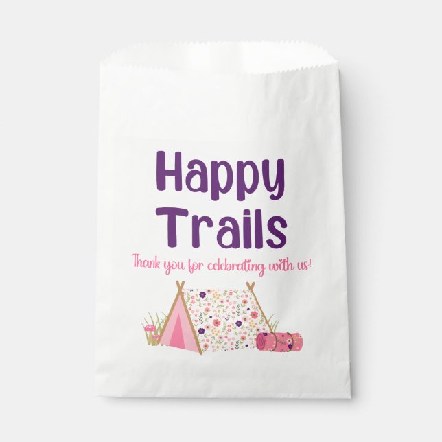Camp Girl Happy Trails Favour Bags (Front)