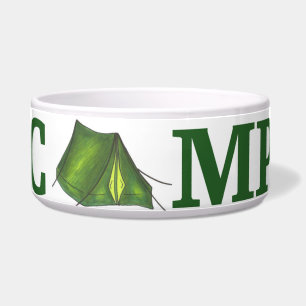 CAMP Green Tent Summer Camping Hiking Dog Bowl
