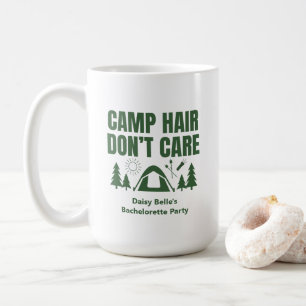 Camp Hair Don't Care Bachelorette Green Coffee Mug