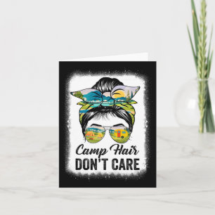 Camp Hair Don't Care Womens Camper Camping Messy B Card