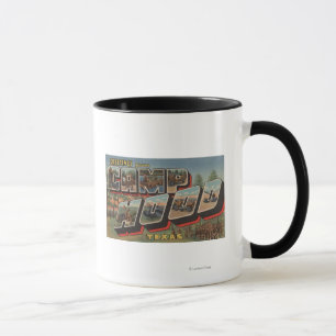 Camp Hood, Texas - Large Letter Scenes Mug