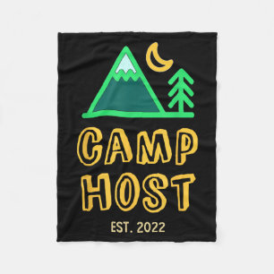 CAMP HOST 2022 Summer Staff Counsellor Teacher Cre Fleece Blanket