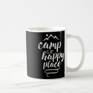 Camp Is My Happy Place - Camping Mountains Shirt Coffee Mug
