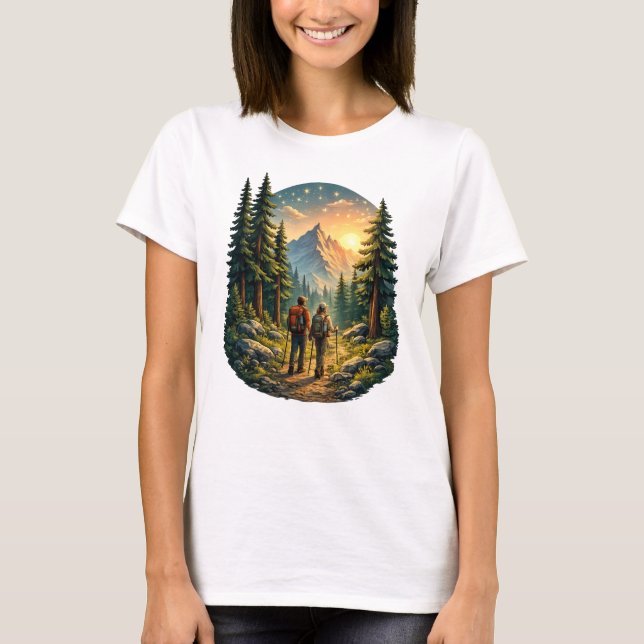 Camp Life Feels Right – Meadow Path Tee USA (Front)