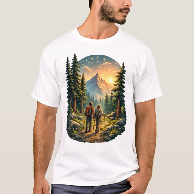 Camp Life Feels Right – Sunset Trail Tee USA (Front)