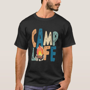 Camp Life Groovy Vibes Matching Family Camping Sum T-Shirt