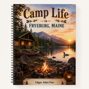 Camp Life in Fryeburg Maine Personalised Notebook