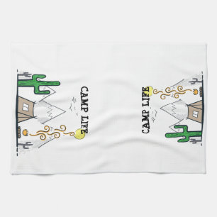 Camp Life Tea Towel