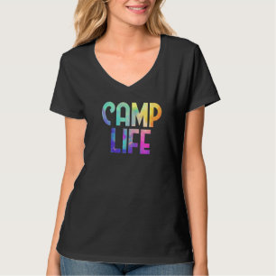 Camp Life Tie Die Summer Top For Girls Summer Camp