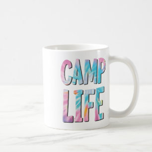 Camp Life Tie-die Summer Top For Girls Summer Camp Coffee Mug