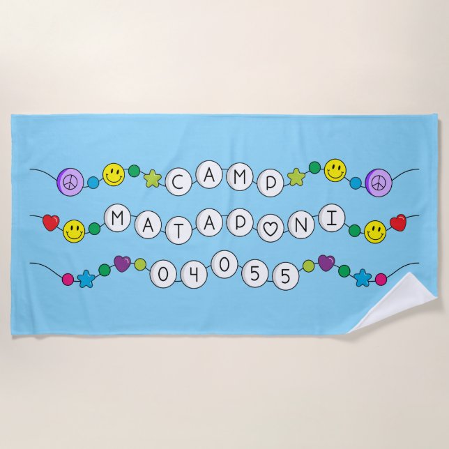 Camp Mataponi Beach Towel (Front)