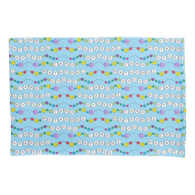 Camp Mataponi Friendship Bracelet Pillow Cases (Front-Left)