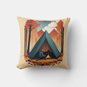 Camp More, Worry Less Cushion