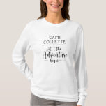 Camp Name Camping Glamping T-Shirt<br><div class="desc">Camp name glamping camping party tee. Add your camp name,  and let the adventure begin! Perfect for birthday or bachelorette party.</div>
