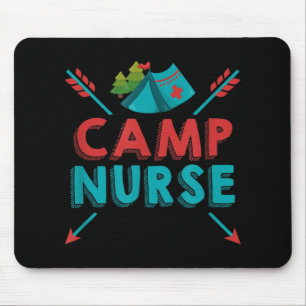 Camp Nurse Nursing RN Appreciation Camping Mouse Mat