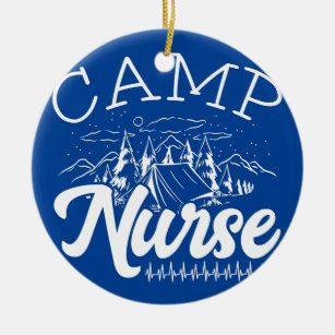 Camp Nurse Summer Camp Nursing Camp Patient Care Ceramic Tree Decoration