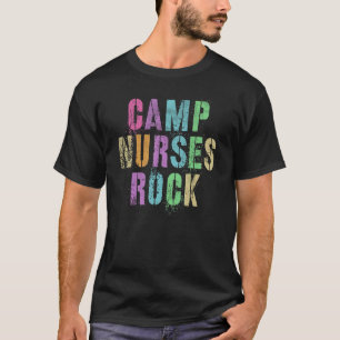 Camp Nurses Do Rock  Camping Medical Squad Medic T T-Shirt