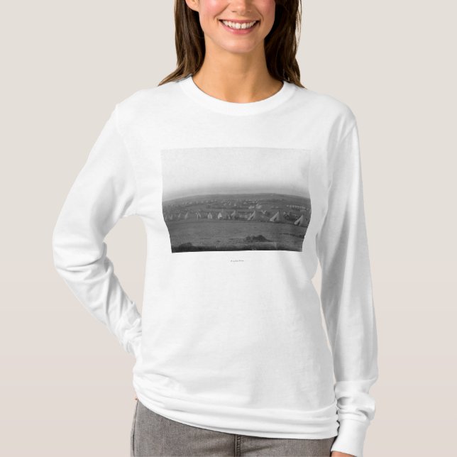 Camp of the 7th Cavalry at Pine Ridge T-Shirt (Front)