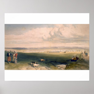 Camp of the Light Division, plate from 'The Seat o Poster