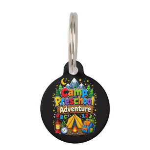 Camp Preschool Adventure Back to School First Day Pet Tag