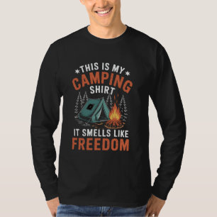 Camp Quote Hiking Camper Campfire Vintage Camping T-Shirt