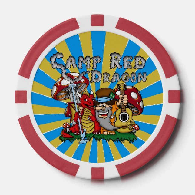 Camp Red Dragon 2025 B.A.T. Poker Chips (Front)