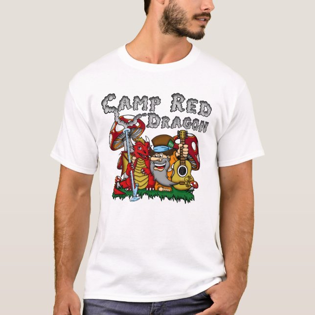 Camp Red Dragon 2025 B.A.T. White D/S T-Shirt (Front)