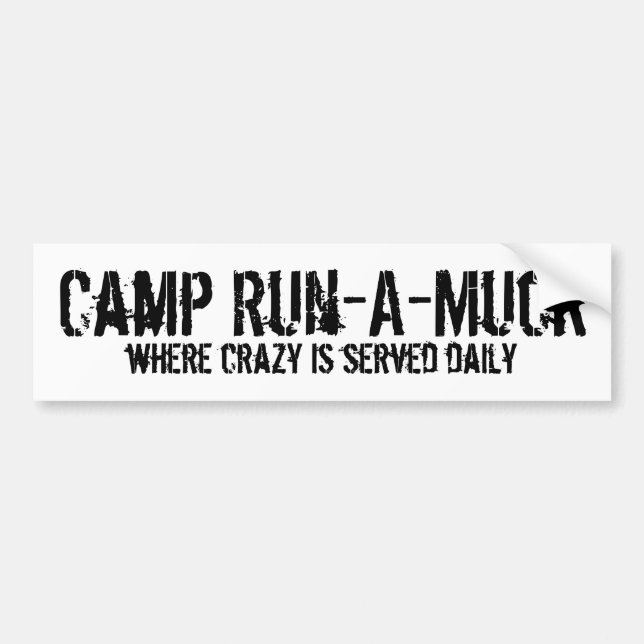Camp Run-A-Muck Bumper Sticker (Front)