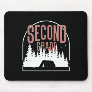 Camp Second Grade Camping Teacher 2nd Grade Back T Mouse Mat