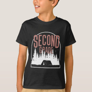 Camp Second Grade Camping Teacher 2nd Grade Back T T-Shirt