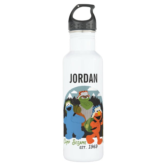 Camp Sesame Street EST. 1969 | Add Your Name 710 Ml Water Bottle (Front)