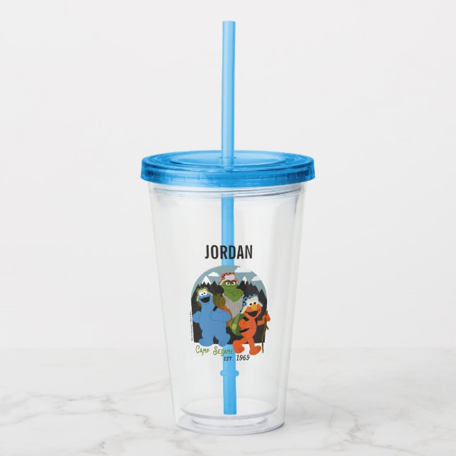 Camp Sesame Street EST. 1969 | Add Your Name Acrylic Tumbler (Front)