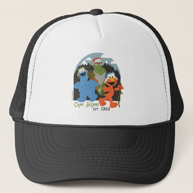 Camp Sesame Street EST. 1969 Trucker Hat (Front)