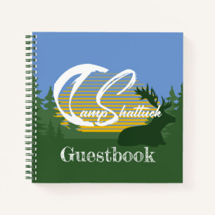 Camp Shattuck - Guestbook Sunset Elk Notebook