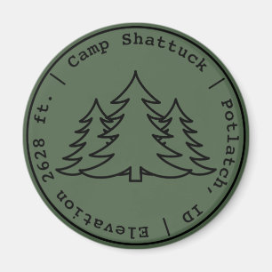 Camp Shattuck - Stamp Logo - Magnet