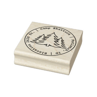 Camp Shattuck - Stamp Logo - Rubber Stamp