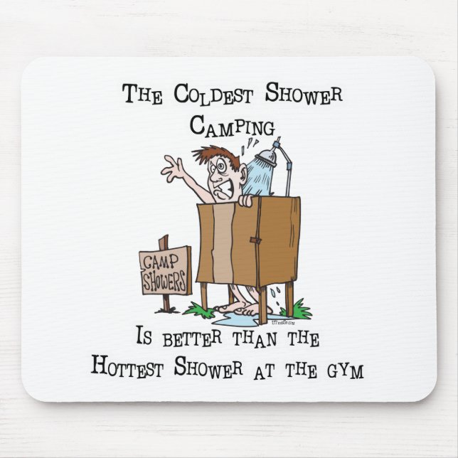 Camp Shower Mouse Mat (Front)