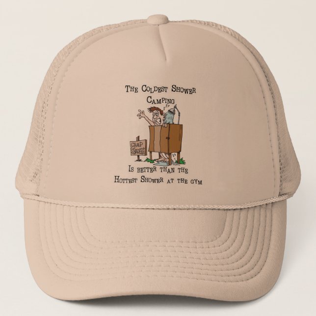 Camp Shower Trucker Hat (Front)
