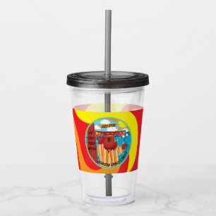 Camp Site Groovy Bear Kids Tumbler