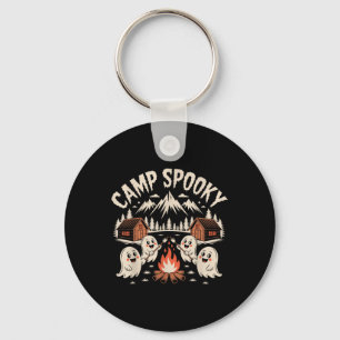 Camp Spooky Halloween Camping Hiking Men Women Kid Key Ring
