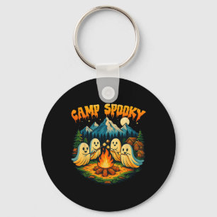 Camp Spooky Summerween Summer Halloween Cute Ghost Key Ring