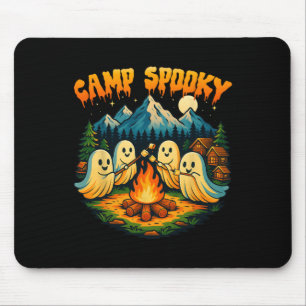 Camp Spooky Summerween Summer Halloween Cute Ghost Mouse Mat